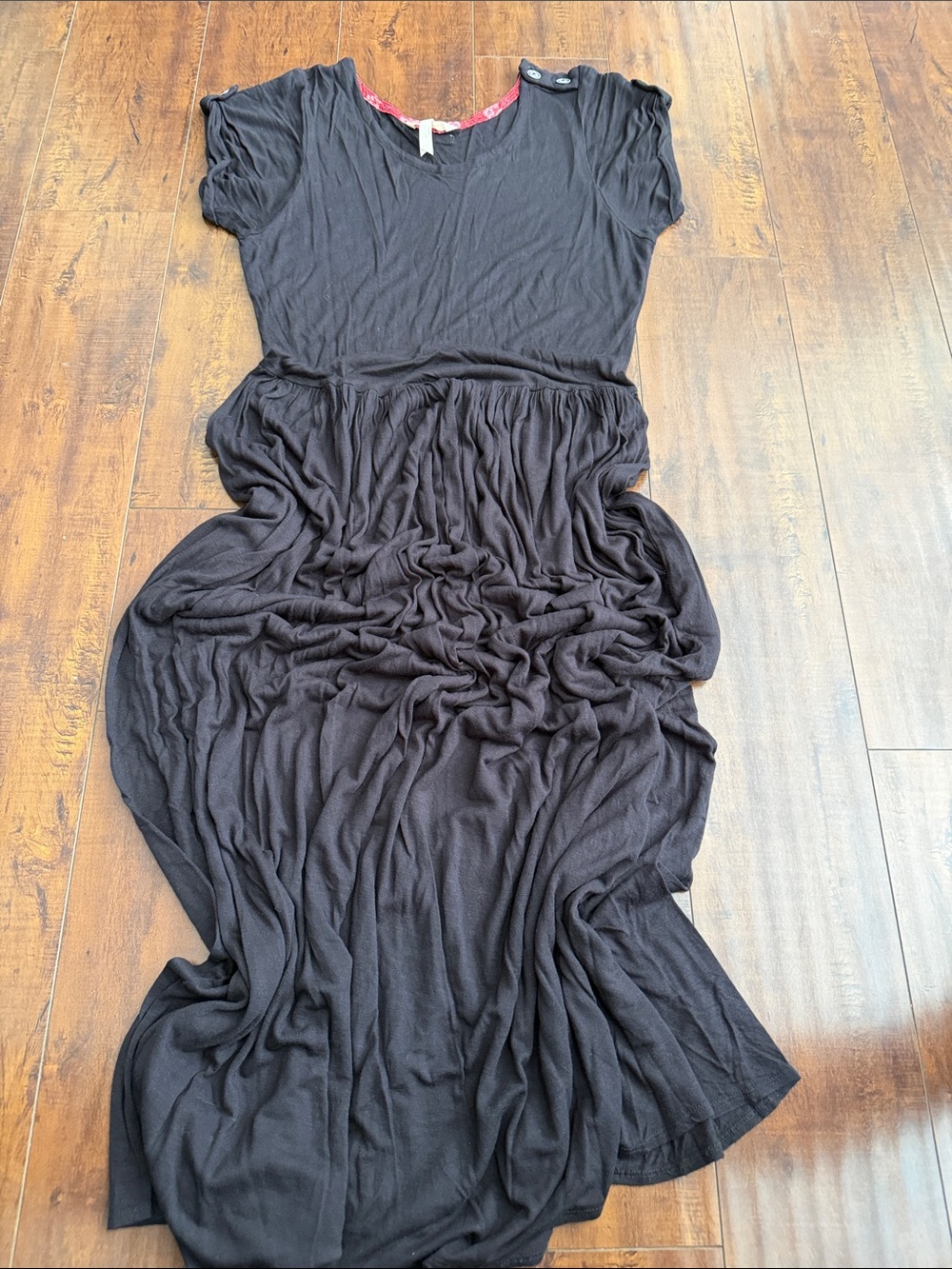 Matilda Jane Black Short Sleeve Maxi Dress